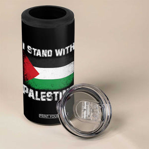 Stand With Palestine 4 in 1 Can Cooler Tumbler Gaza Palestinian Flag TS10 Print Your Wear