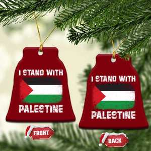 Stand With Palestine Ceramic Ornament Gaza Palestinian Flag TS10 Print Your Wear