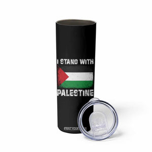 Stand With Palestine Skinny Tumbler Gaza Palestinian Flag TS10 Print Your Wear