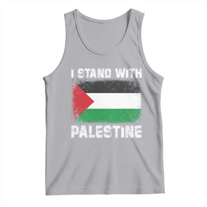 Stand With Palestine Tank Top Gaza Palestinian Flag TS10 Athletic Heather Print Your Wear