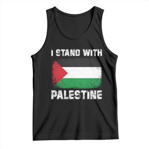 Stand With Palestine Tank Top Gaza Palestinian Flag TS10 Black Print Your Wear