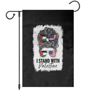 Stand With Palestine Garden Flag Messy Bun Gaza Palestinian Flag TS10 Black Print Your Wear