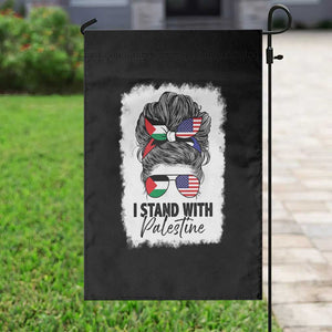 Stand With Palestine Garden Flag Messy Bun Gaza Palestinian Flag TS10 Print Your Wear