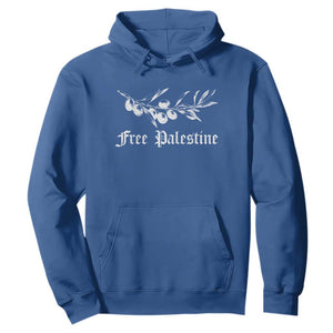Free Palestine Hoodie Palestinian Olives Fruits TS10 Royal Blue Print Your Wear
