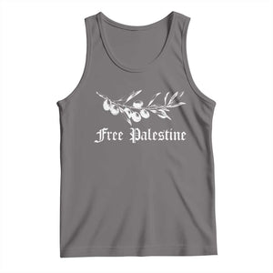 Free Palestine Tank Top Palestinian Olives Fruits TS10 Deep Heather Print Your Wear