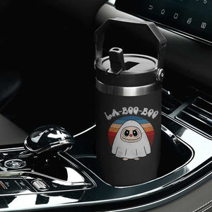 Cute Ghost Halloween Costume Flip Straw Tumbler Retro Spooky Trending Cartoon La Boo Boo TS10 Print Your Wear