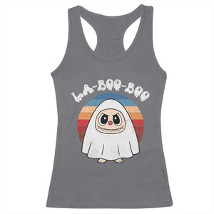 Cute Ghost Halloween Costume Racerback Tank Top Retro Spooky Trending Cartoon La Boo Boo TS10 Charcoal Print Your Wear