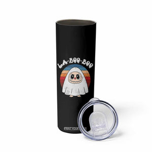 Cute Ghost Halloween Costume Skinny Tumbler Retro Spooky Trending Cartoon La Boo Boo TS10 Print Your Wear
