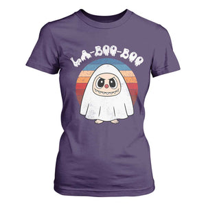 Cute Ghost Halloween Costume T Shirt For Women Retro Spooky Trending Cartoon La Boo Boo TS10 Purple Print Your Wear