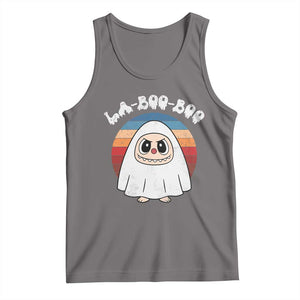 Cute Ghost Halloween Costume Tank Top Retro Spooky Trending Cartoon La Boo Boo TS10 Deep Heather Print Your Wear