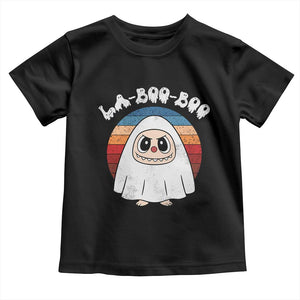 Cute Ghost Halloween Costume Toddler T Shirt Retro Spooky Trending Cartoon La Boo Boo TS10 Black Print Your Wear