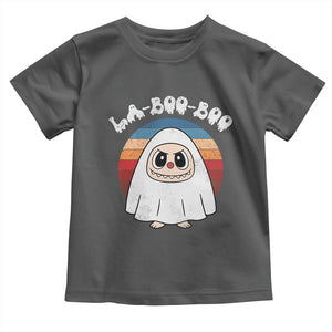 Cute Ghost Halloween Costume Toddler T Shirt Retro Spooky Trending Cartoon La Boo Boo TS10 Dark Heather Print Your Wear