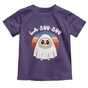 Cute Ghost Halloween Costume Toddler T Shirt Retro Spooky Trending Cartoon La Boo Boo TS10 Purple Print Your Wear