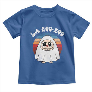 Cute Ghost Halloween Costume Toddler T Shirt Retro Spooky Trending Cartoon La Boo Boo TS10 Royal Blue Print Your Wear
