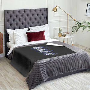 Dallas Ghost Halloween Throw Blanket Retro Halloween Costume Cowboy Fan TS10 Print Your Wear
