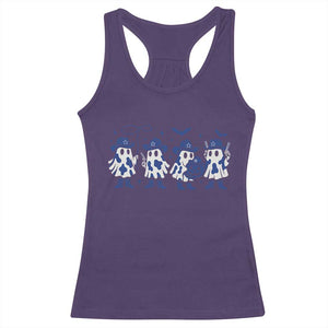 Ghost Halloween Racerback Tank Top Retro Halloween Costume Cowboy Fan TS10 Purple Print Your Wear