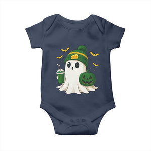 Halloween Packers Ghost Baby Onesie Pumpkin Ghost Costume Cheesehead TS10 Navy Print Your Wear