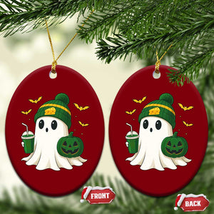 Halloween GB Ghost Ceramic Ornament Pumpkin Ghost Costume Cheesehead TS10 Print Your Wear