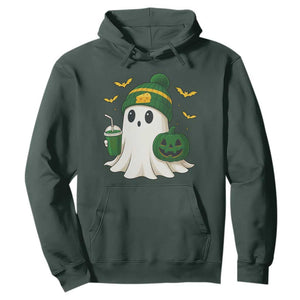 Halloween Packers Ghost Hoodie Pumpkin Ghost Costume Cheesehead TS10 Dark Forest Green Print Your Wear
