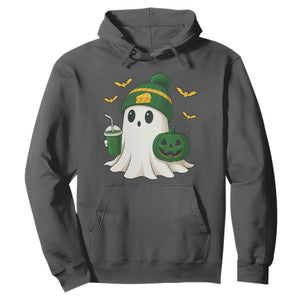 Halloween Packers Ghost Hoodie Pumpkin Ghost Costume Cheesehead TS10 Dark Heather Print Your Wear