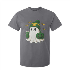 Halloween Packers Ghost T Shirt For Kid Pumpkin Ghost Costume Cheesehead TS10 Charcoal Print Your Wear