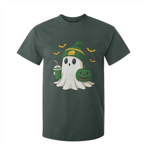 Halloween Packers Ghost T Shirt For Kid Pumpkin Ghost Costume Cheesehead TS10 Dark Forest Green Print Your Wear