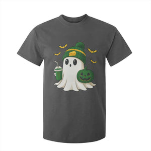 Halloween Packers Ghost T Shirt For Kid Pumpkin Ghost Costume Cheesehead TS10 Dark Heather Print Your Wear