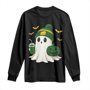 Halloween Packers Ghost Long Sleeve Shirt Pumpkin Ghost Costume Cheesehead TS10 Black Print Your Wear