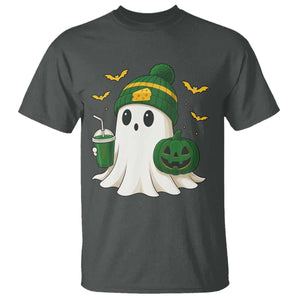 Halloween Packers Ghost T Shirt Pumpkin Ghost Costume Cheesehead TS10 Dark Heather Print Your Wear