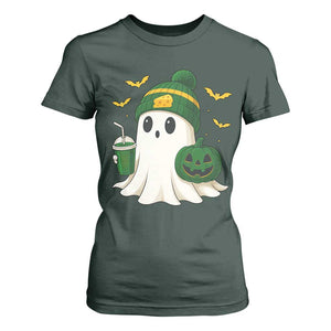 Halloween GB Ghost T Shirt For Women Pumpkin Ghost Costume Cheesehead TS10 Dark Forest Green Print Your Wear