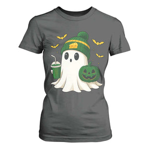 Halloween GB Ghost T Shirt For Women Pumpkin Ghost Costume Cheesehead TS10 Dark Heather Print Your Wear