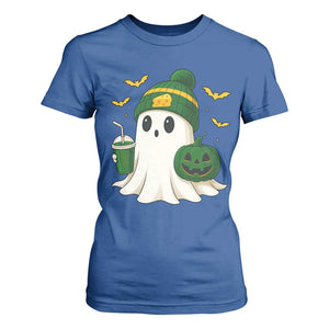 Halloween GB Ghost T Shirt For Women Pumpkin Ghost Costume Cheesehead TS10 Royal Blue Print Your Wear