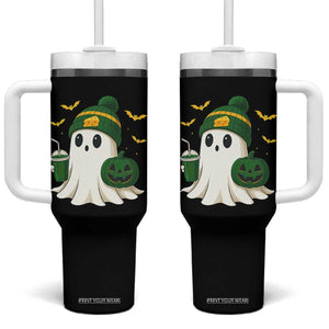 Halloween GB Ghost Tumbler With Handle Pumpkin Ghost Costume Cheesehead TS10 One Size: 40 oz Black Print Your Wear
