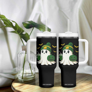 Halloween GB Ghost Tumbler With Handle Pumpkin Ghost Costume Cheesehead TS10 Print Your Wear