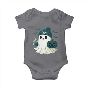 Philadelphia Ghost Halloween Baby Onesie Retro Halloween Costume Philadelphia Fan TS10 Charcoal Print Your Wear