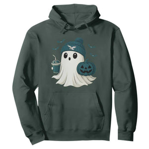 Philadelphia Ghost Halloween Hoodie Retro Halloween Costume Philadelphia Fan TS10 Dark Forest Green Print Your Wear
