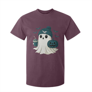 PFE Ghost Halloween T Shirt For Kid Retro Halloween Costume Philly Lover TS10 Maroon Print Your Wear