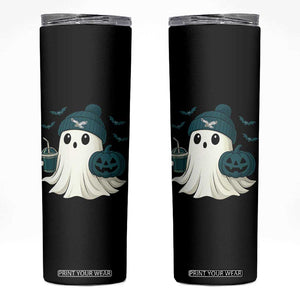 PFE Ghost Halloween Skinny Tumbler Retro Halloween Costume Philly Lover TS10 Black Print Your Wear