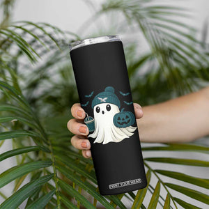 PFE Ghost Halloween Skinny Tumbler Retro Halloween Costume Philly Lover TS10 Print Your Wear