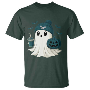 Philadelphia Ghost Halloween T Shirt Retro Halloween Costume Philadelphia Fan TS10 Dark Forest Green Print Your Wear