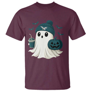 PFE Ghost Halloween T Shirt Retro Halloween Costume Philly Lover TS10 Maroon Print Your Wear