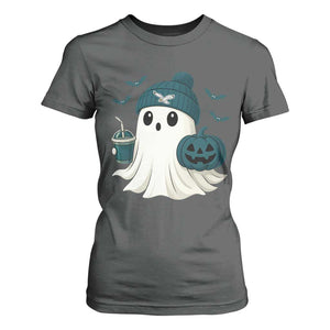 PFE Ghost Halloween T Shirt For Women Retro Halloween Costume Philly Lover TS10 Dark Heather Print Your Wear