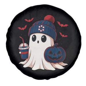Ghost Halloween Spare Tire Cover Retro Patriots Halloween Costume TS10 Print Your Wear