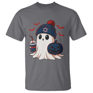 Ghost Halloween T Shirt Retro Patriots Halloween Costume TS10 Charcoal Print Your Wear