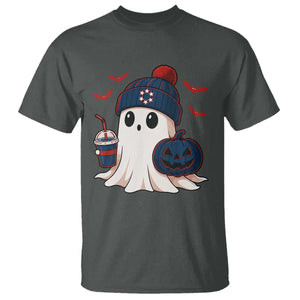 Ghost Halloween T Shirt Retro Patriots Halloween Costume TS10 Dark Heather Print Your Wear