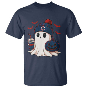 Ghost Halloween T Shirt Retro Patriots Halloween Costume TS10 Navy Print Your Wear