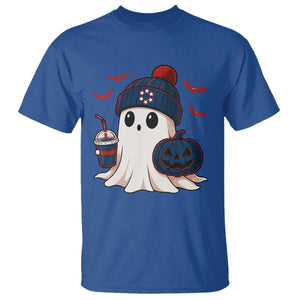 Ghost Halloween T Shirt Retro Patriots Halloween Costume TS10 Royal Blue Print Your Wear