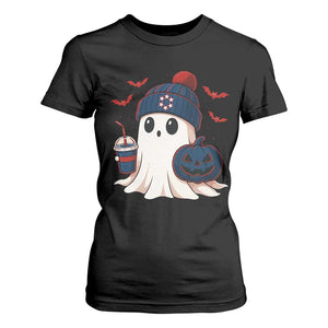 Ghost Halloween T Shirt For Women Retro Patriots Halloween Costume TS10 Black Print Your Wear
