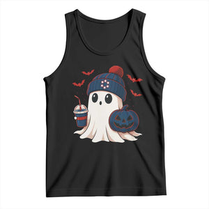 Ghost Halloween Tank Top Retro Patriots Halloween Costume TS10 Black Print Your Wear