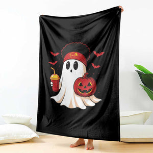Halloween Chiefs Ghost Throw Blanket Pumpkin Ghost Costume TS10 Print Your Wear